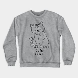 Adorable cute cat Crewneck Sweatshirt